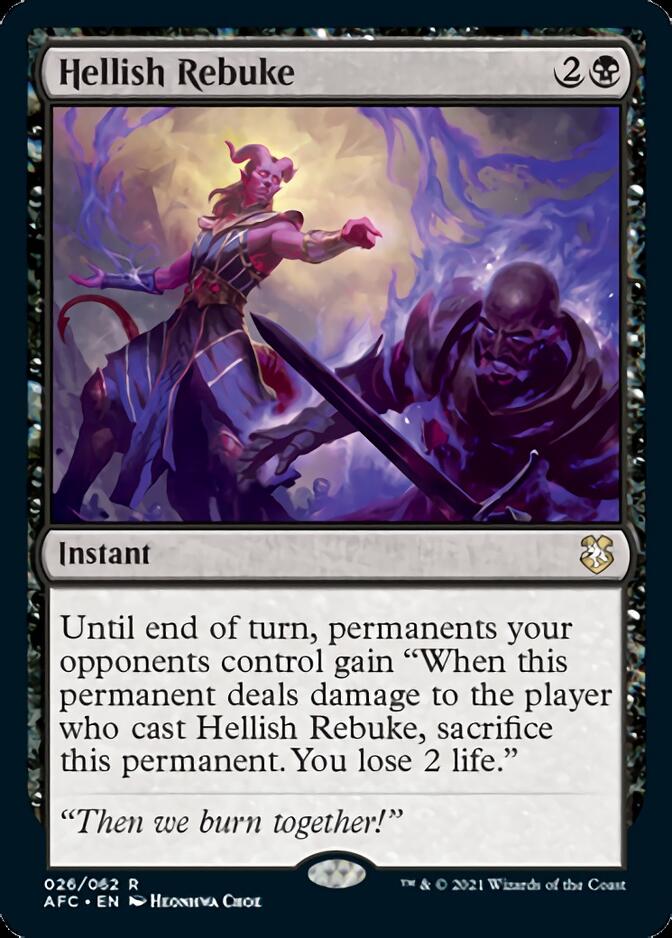 Hellish Rebuke [Dungeons & Dragons: Adventures in the Forgotten Realms Commander] | Game Haven TX