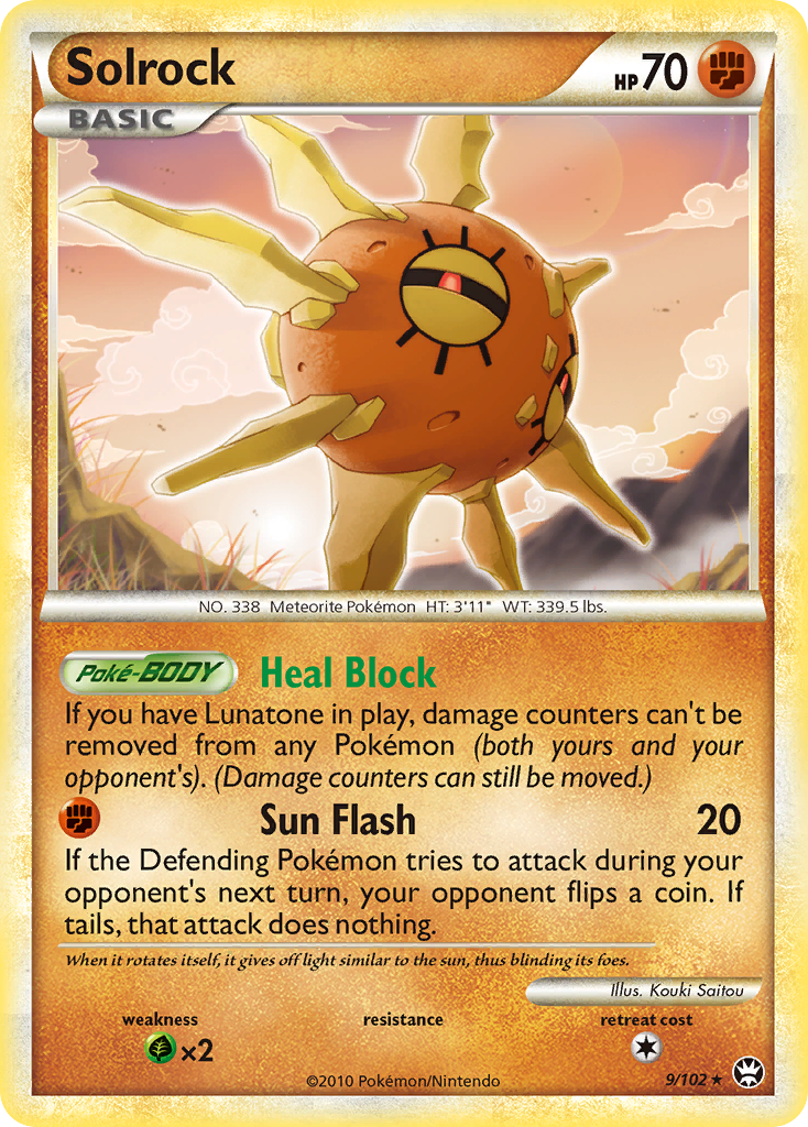 Solrock (9/102) [HeartGold & SoulSilver: Triumphant] | Game Haven TX