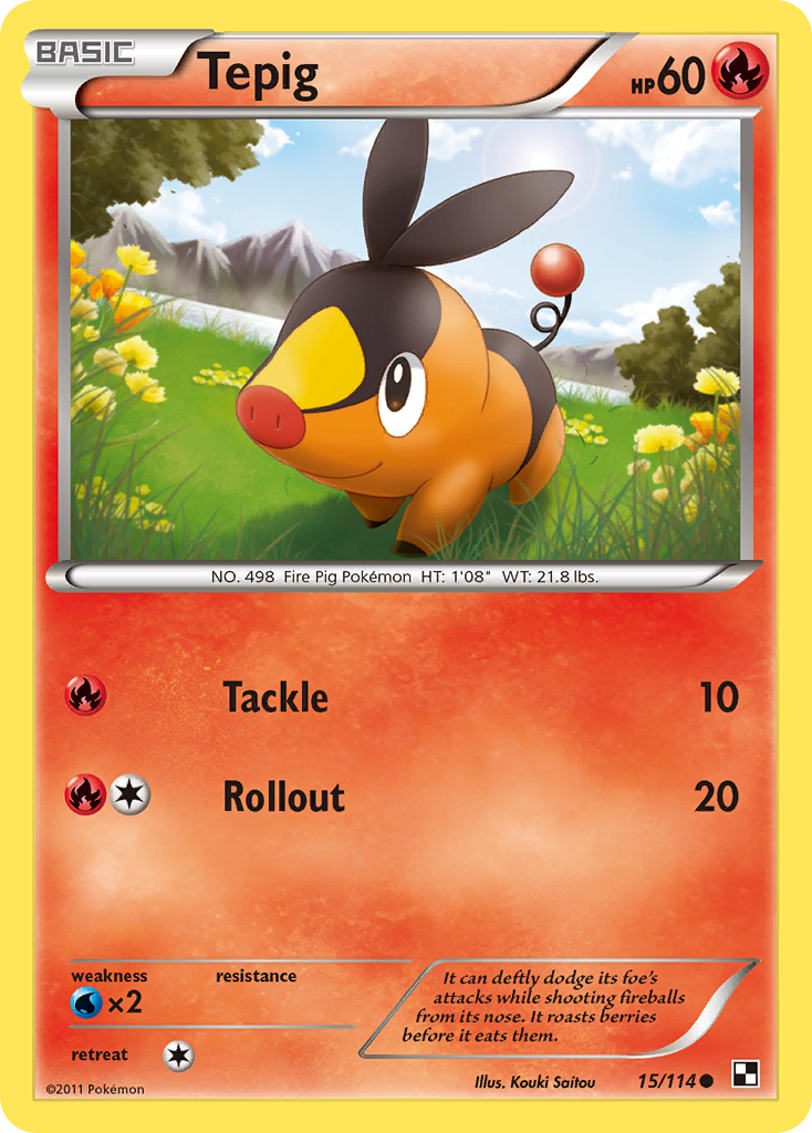 Tepig (15/114) [Black & White: Base Set] | Game Haven TX