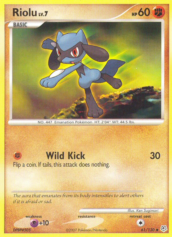 Riolu (61/130) [Diamond & Pearl: Base Set] | Game Haven TX