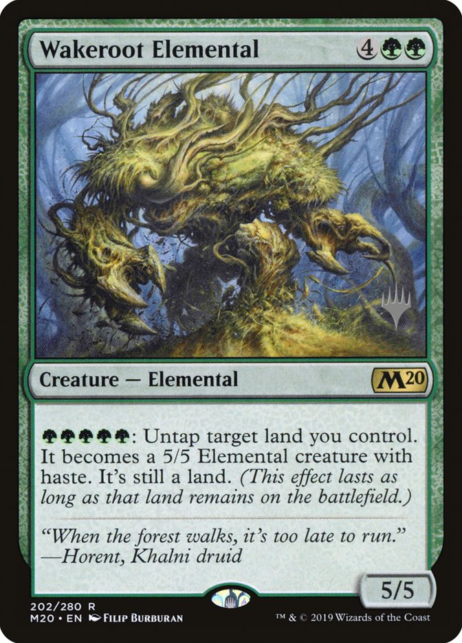 Wakeroot Elemental [Core Set 2020 Promos] | Game Haven TX