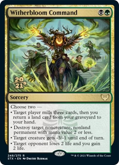 Witherbloom Command (Prerelease) [Strixhaven: School of Mages Prerelease Promos] | Game Haven TX