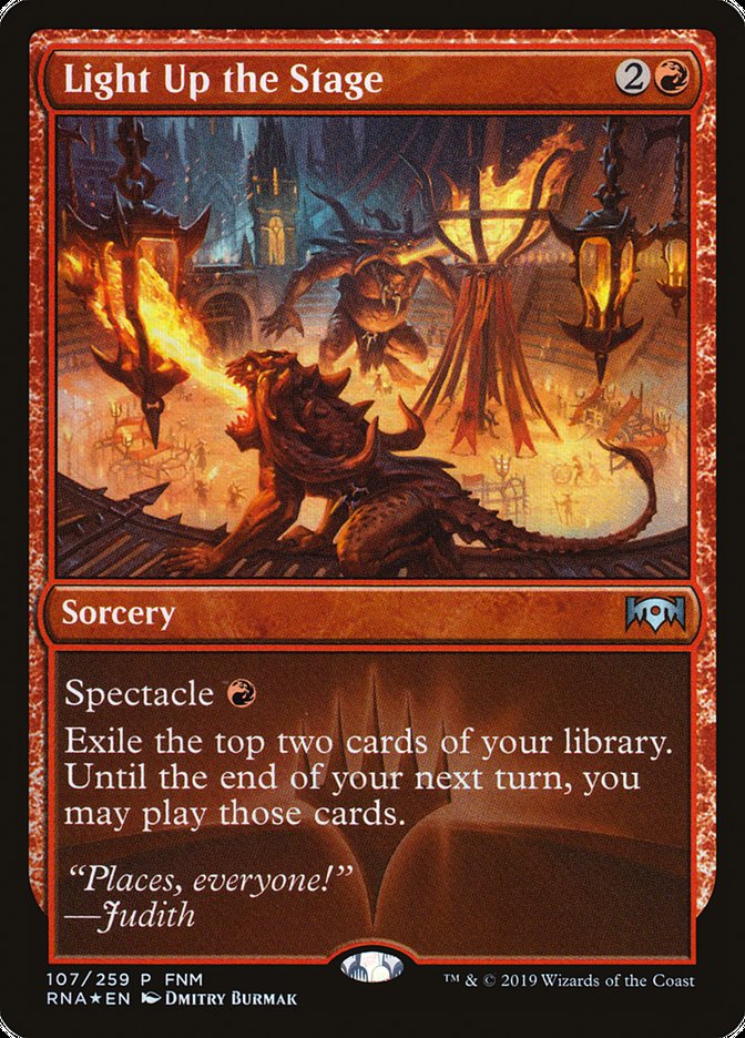 Light Up the Stage [Ravnica Allegiance Promos] | Game Haven TX