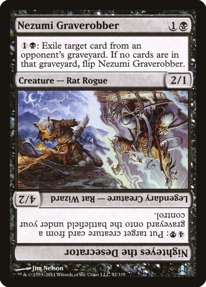 Nezumi Graverobber // Nighteyes the Desecrator [Commander 2011] | Game Haven TX