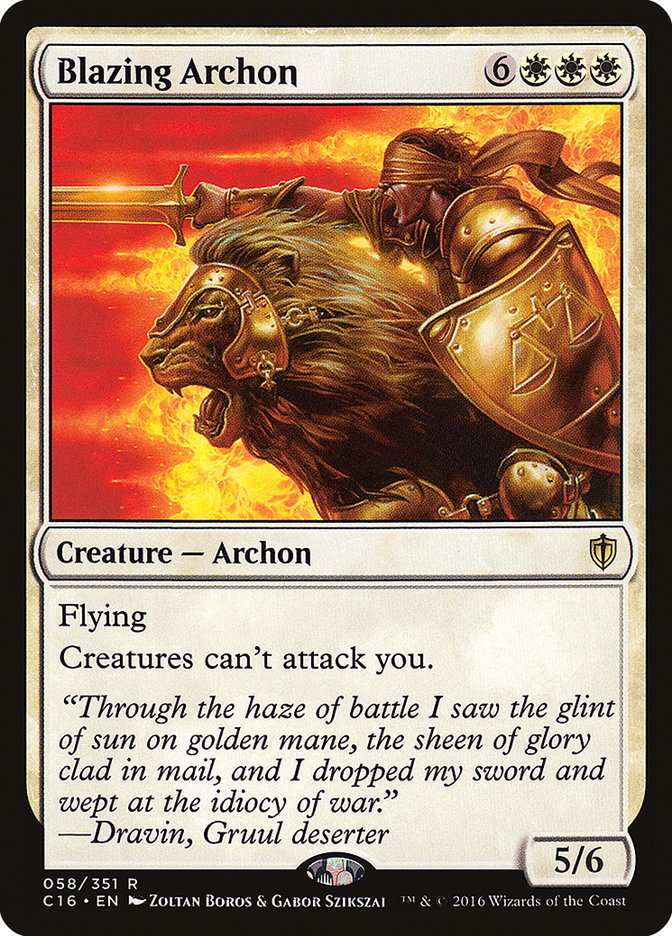 Blazing Archon [Commander 2016] | Game Haven TX