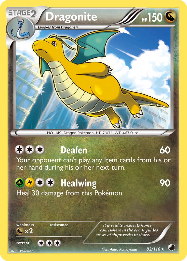 Dragonite (83/116) (Cosmos Holo) (Blister Exclusive) [Black & White: Plasma Freeze] | Game Haven TX
