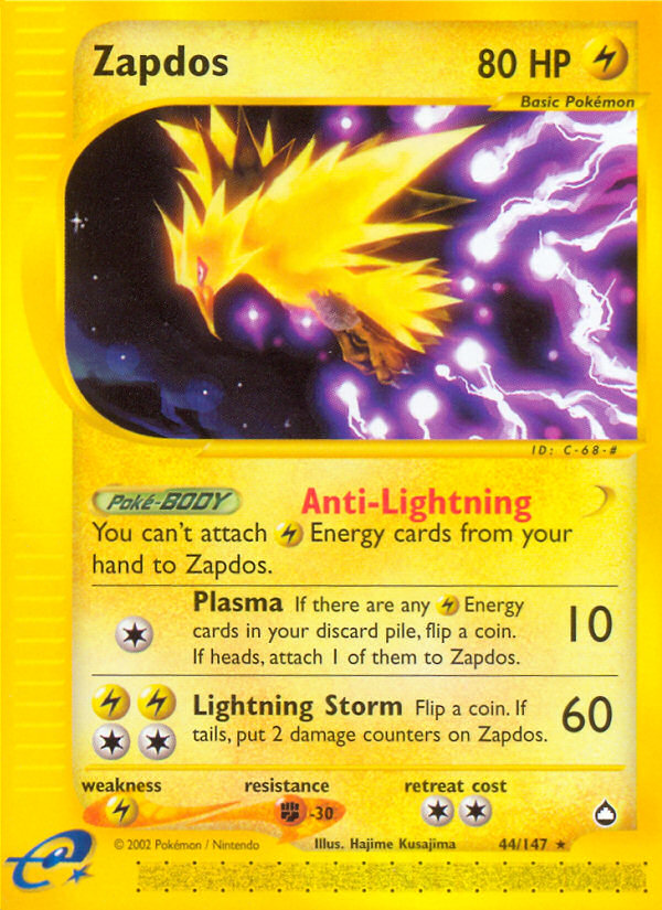 Zapdos (44/147) [Aquapolis] | Game Haven TX