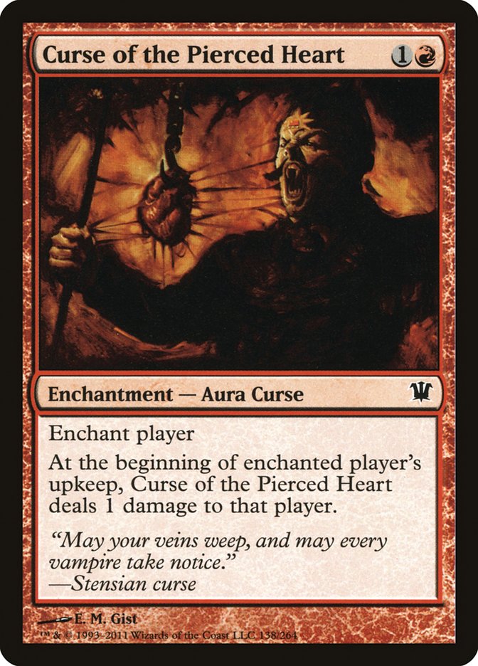 Curse of the Pierced Heart [Innistrad] | Game Haven TX