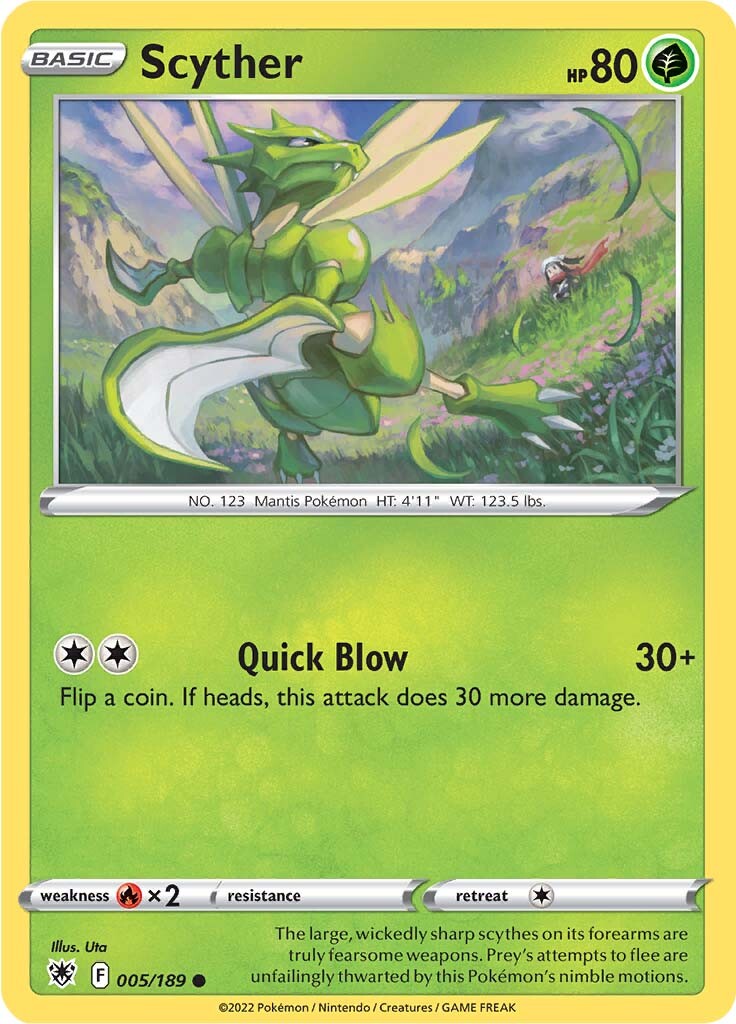 Scyther (005/189) [Sword & Shield: Astral Radiance] | Game Haven TX