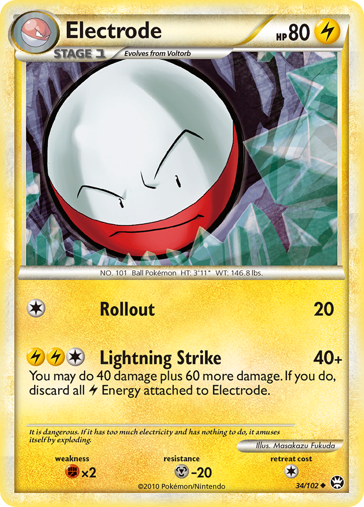 Electrode (34/102) [HeartGold & SoulSilver: Triumphant] | Game Haven TX