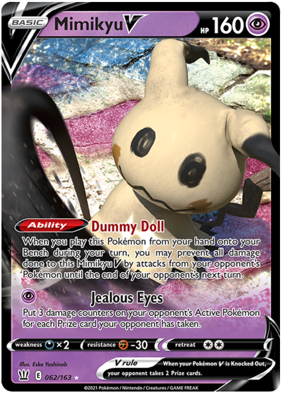 Mimikyu V (062/163) [Sword & Shield: Battle Styles] | Game Haven TX