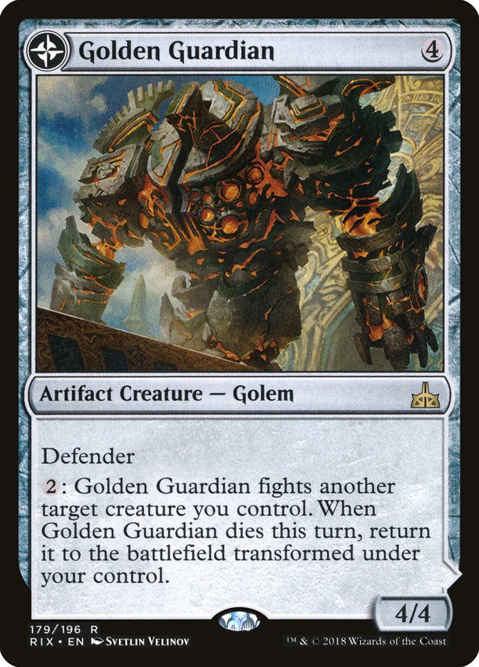 Golden Guardian // Gold-Forge Garrison [Rivals of Ixalan] | Game Haven TX