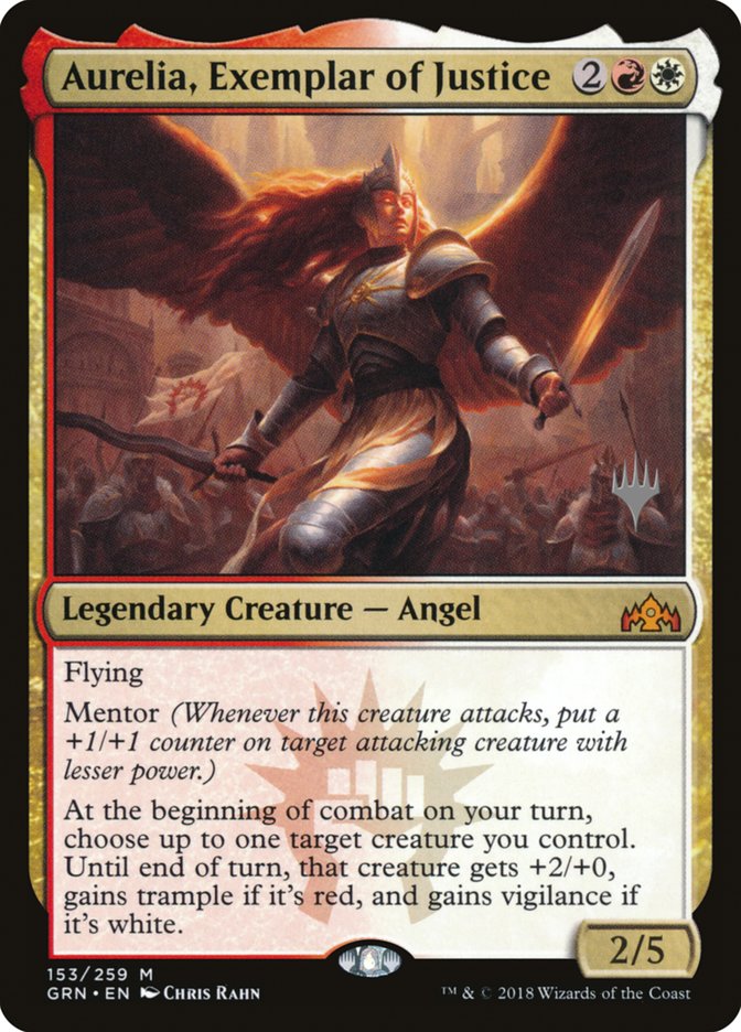 Aurelia, Exemplar of Justice [Guilds of Ravnica Promos] | Game Haven TX