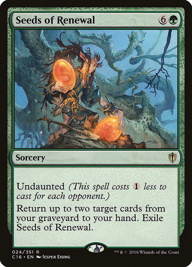 Seeds of Renewal [Commander 2016] | Game Haven TX