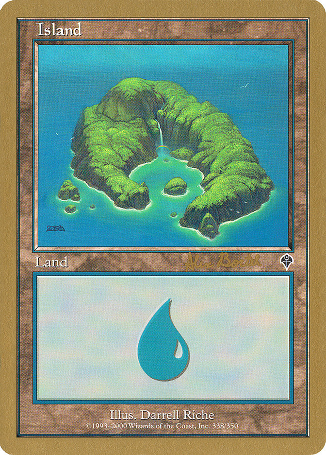 Island (ab338) (Alex Borteh) [World Championship Decks 2001] | Game Haven TX