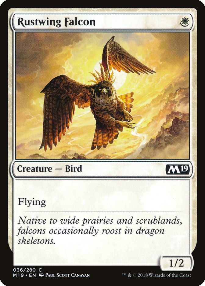 Rustwing Falcon [Core Set 2019] | Game Haven TX