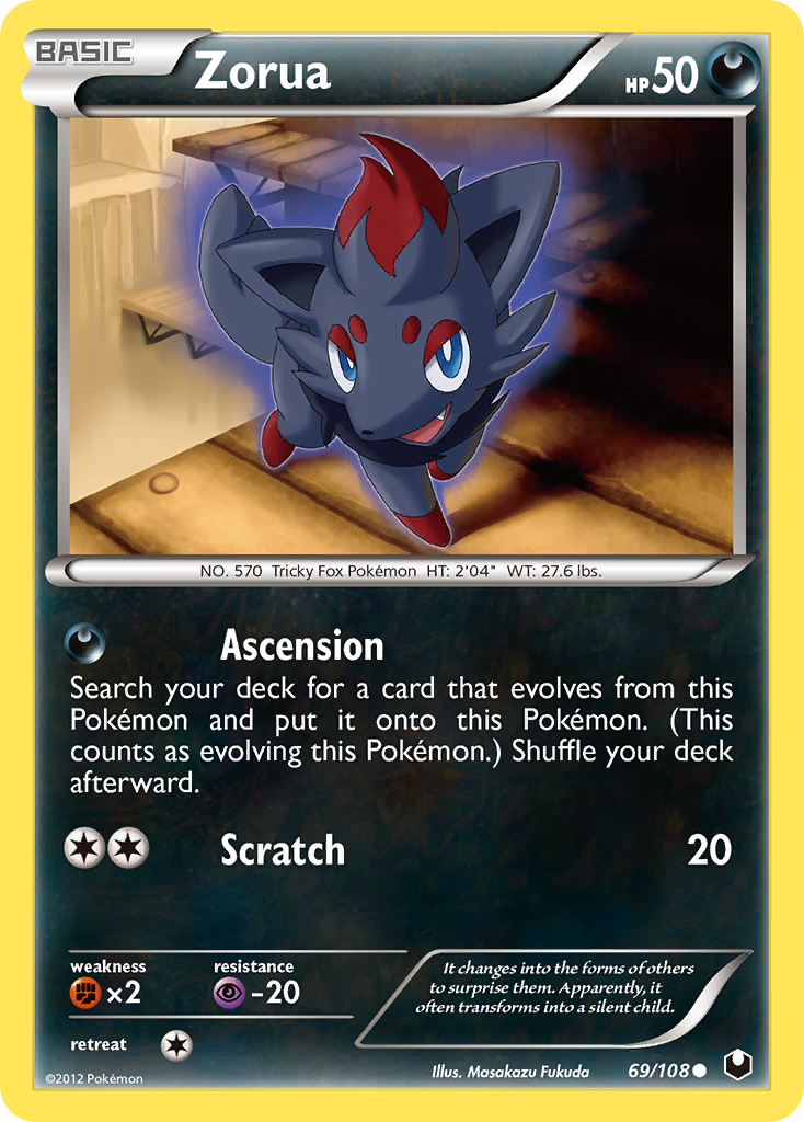 Zorua (69/108) [Black & White: Dark Explorers] | Game Haven TX