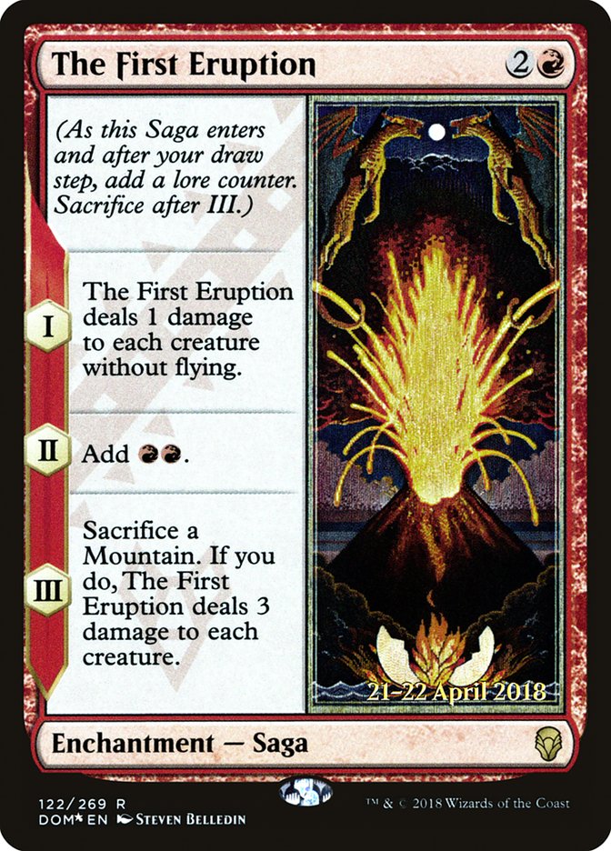 The First Eruption [Dominaria Promos] | Game Haven TX