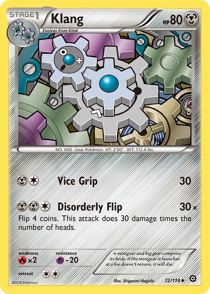 Klang (72/114) [XY: Steam Siege] | Game Haven TX