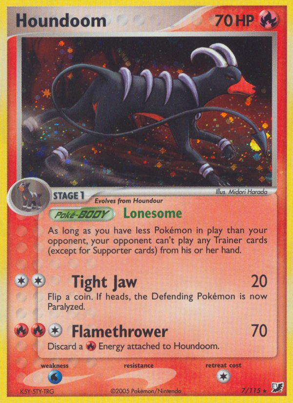 Houndoom (7/115) [EX: Unseen Forces] | Game Haven TX