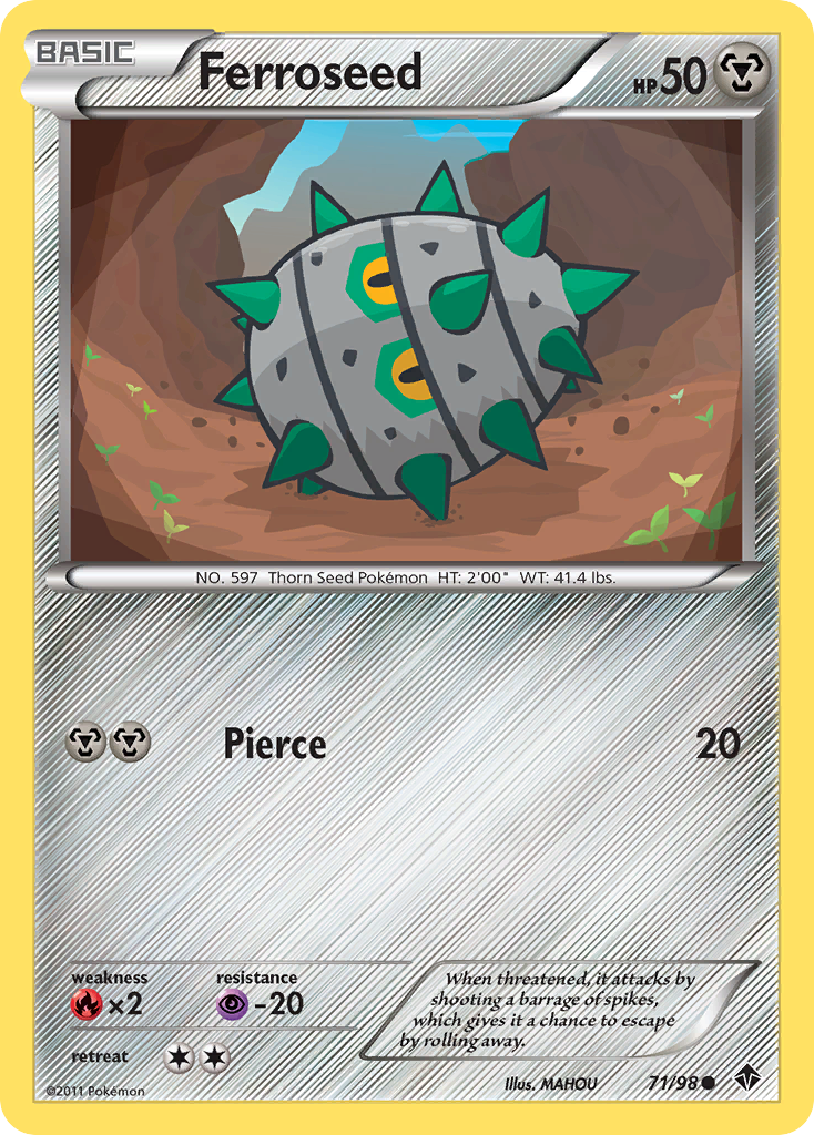 Ferroseed (71/98) [Black & White: Emerging Powers] | Game Haven TX