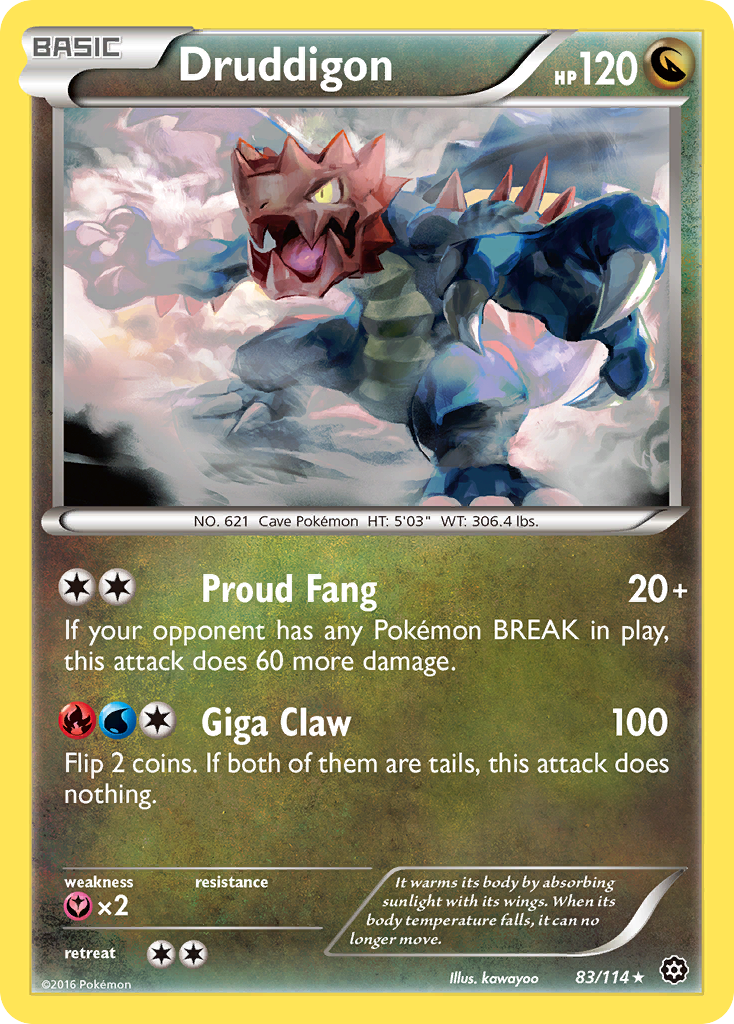 Druddigon (83/114) [XY: Steam Siege] | Game Haven TX