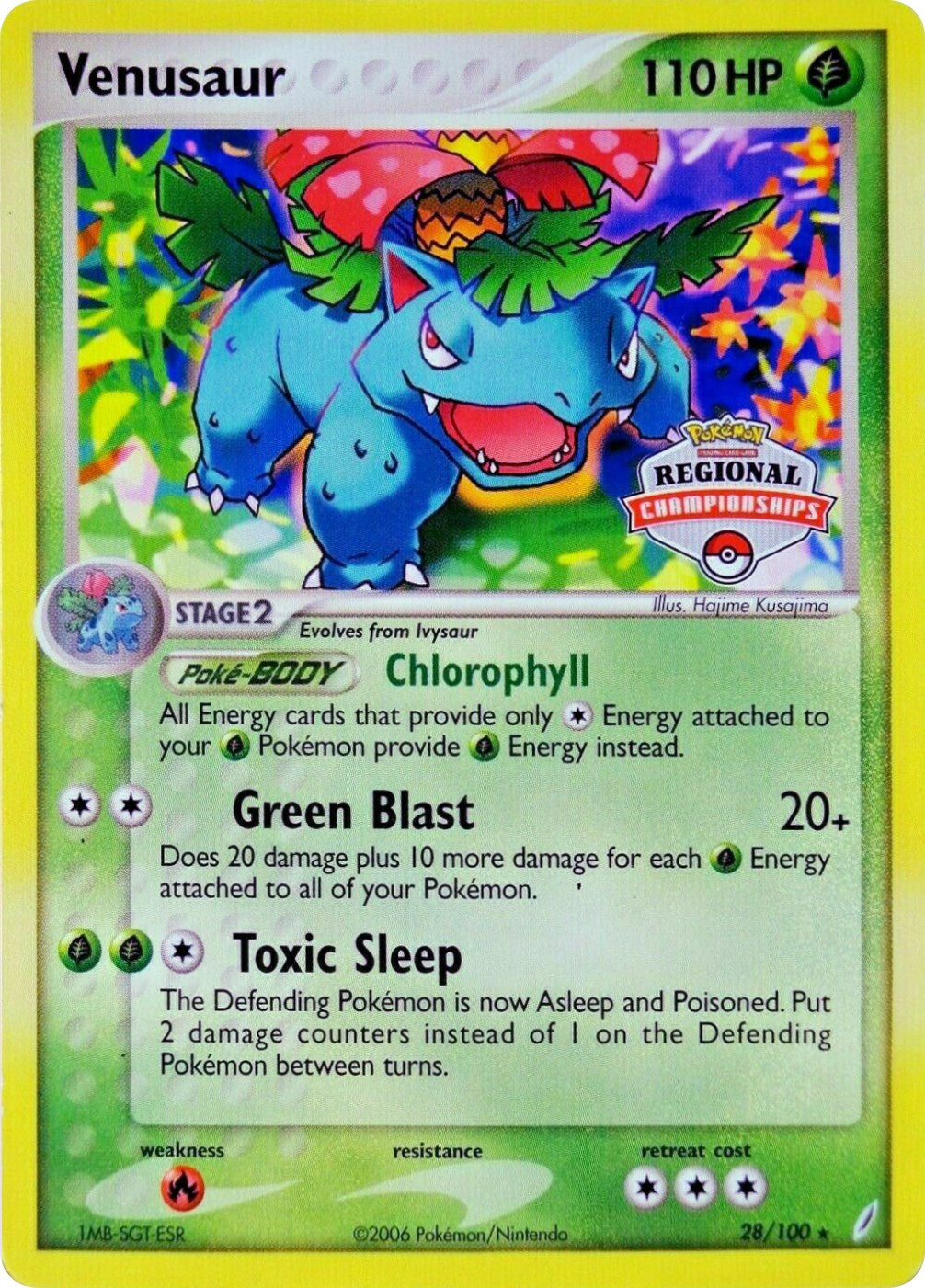 Venusaur (28/100) (Regional Championship Promo) [EX: Crystal Guardians] | Game Haven TX