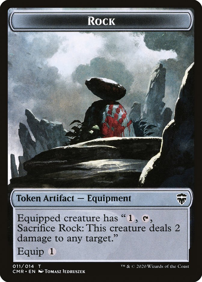 Rock Token [Commander Legends Tokens] | Game Haven TX