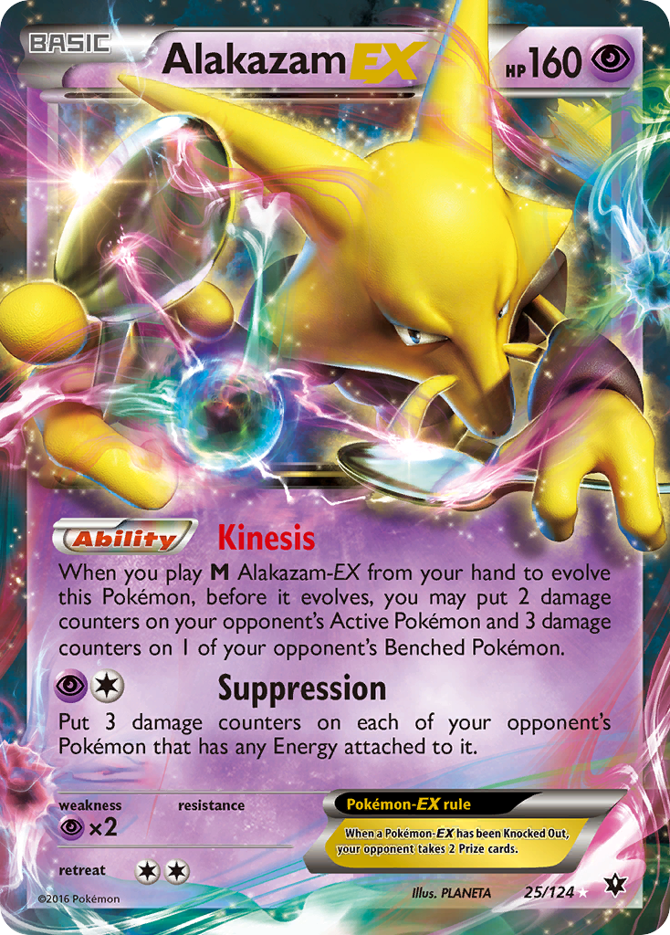 Alakazam EX (25/124) [XY: Fates Collide] | Game Haven TX