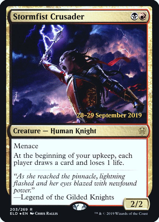 Stormfist Crusader [Throne of Eldraine Promos] | Game Haven TX