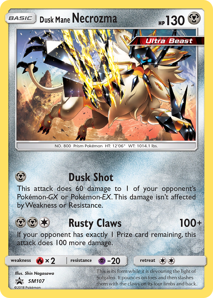 Dusk Mane Necrozma (SM107) [Sun & Moon: Black Star Promos] | Game Haven TX