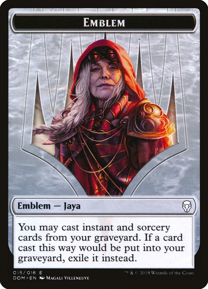 Emblem - Jaya Ballard [Dominaria Tokens] | Game Haven TX