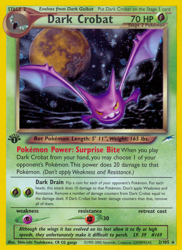 Dark Crobat (2/105) [Neo Destiny 1st Edition] | Game Haven TX