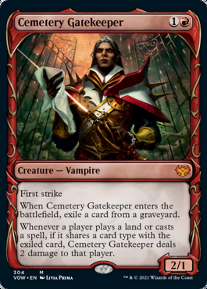 Cemetery Gatekeeper (Showcase Fang Frame) [Innistrad: Crimson Vow] | Game Haven TX