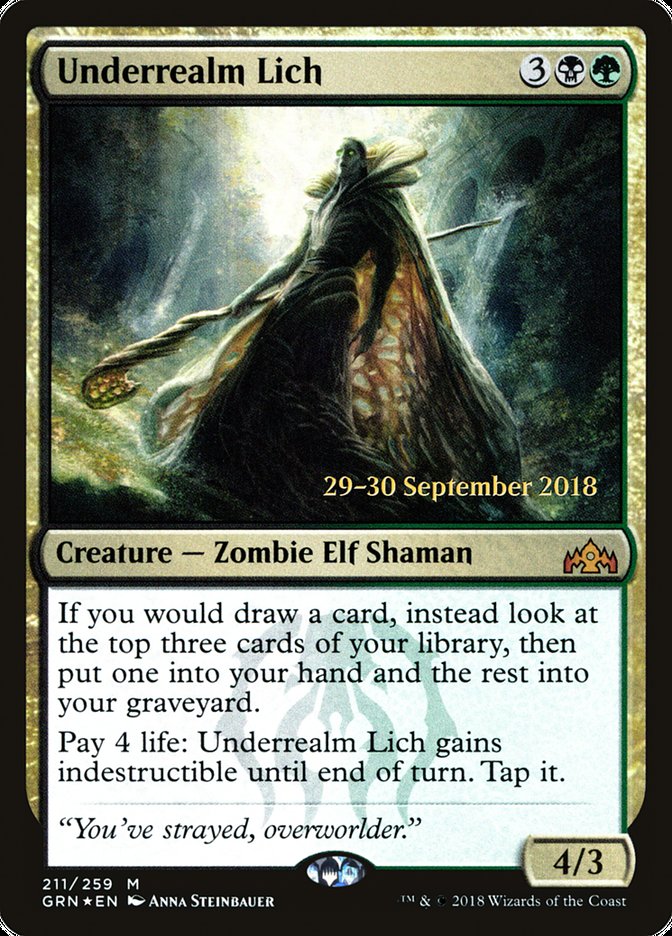 Underrealm Lich [Guilds of Ravnica Promos] | Game Haven TX