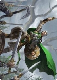 Maja, Bretagard Protector Art Card [Kaldheim: Art Series] | Game Haven TX