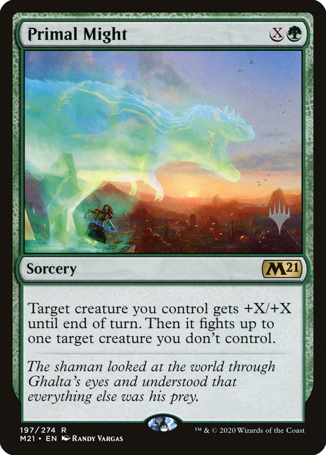 Primal Might (Promo Pack) [Core Set 2021 Promos] | Game Haven TX