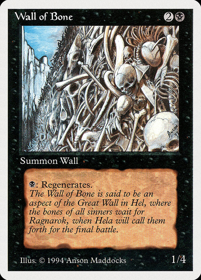 Wall of Bone [Summer Magic / Edgar] | Game Haven TX
