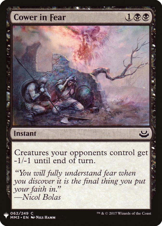 Cower in Fear [Mystery Booster] | Game Haven TX