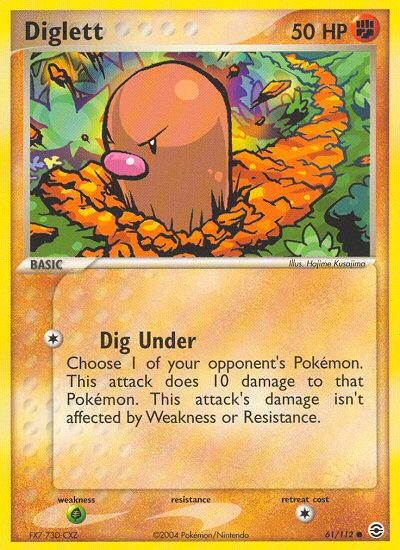Diglett (61/112) [EX: FireRed & LeafGreen] | Game Haven TX
