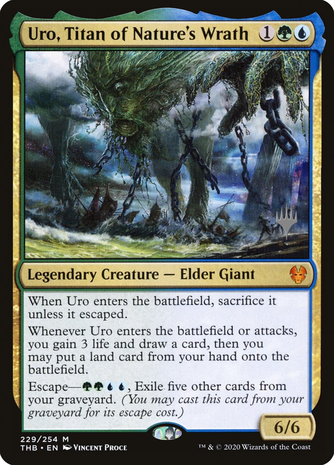 Uro, Titan of Nature's Wrath (Promo Pack) [Theros Beyond Death Promos] | Game Haven TX