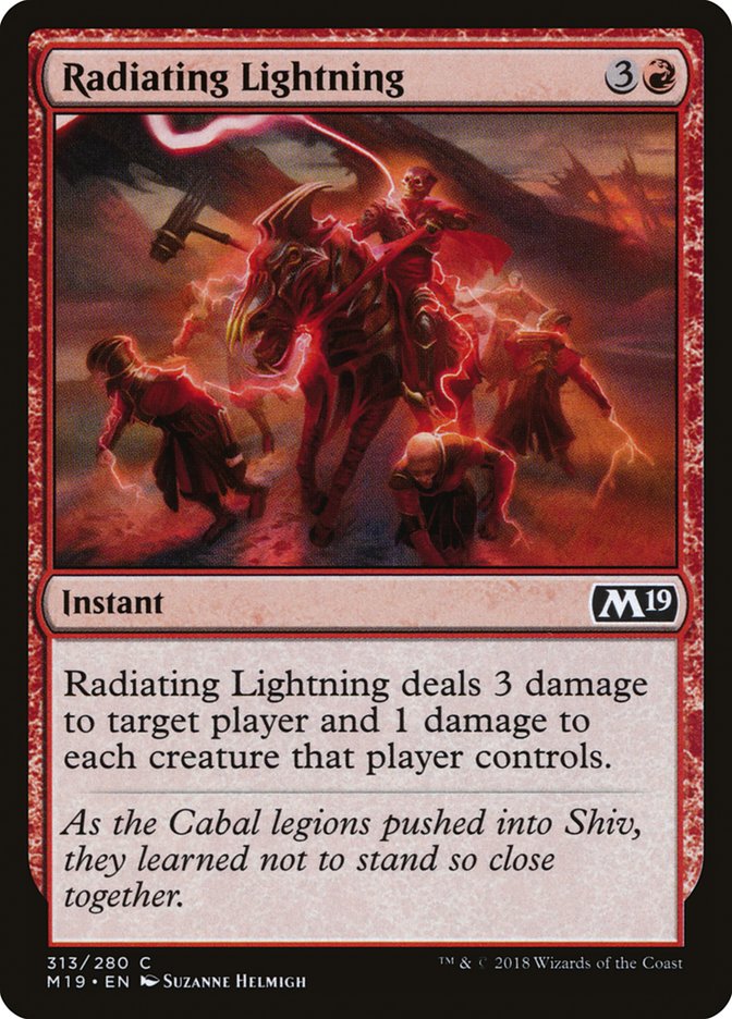 Radiating Lightning [Core Set 2019] | Game Haven TX