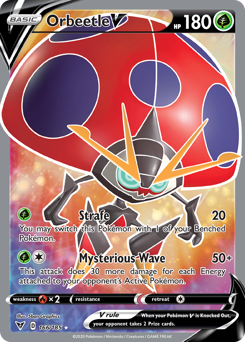 Orbeetle V (166/185) [Sword & Shield: Vivid Voltage] | Game Haven TX