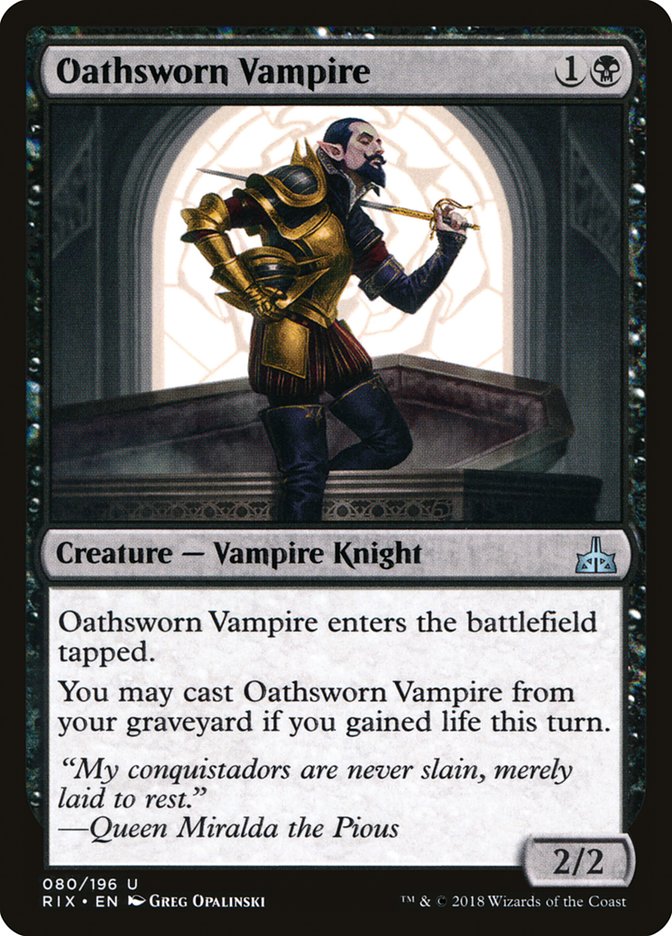 Oathsworn Vampire [Rivals of Ixalan] | Game Haven TX