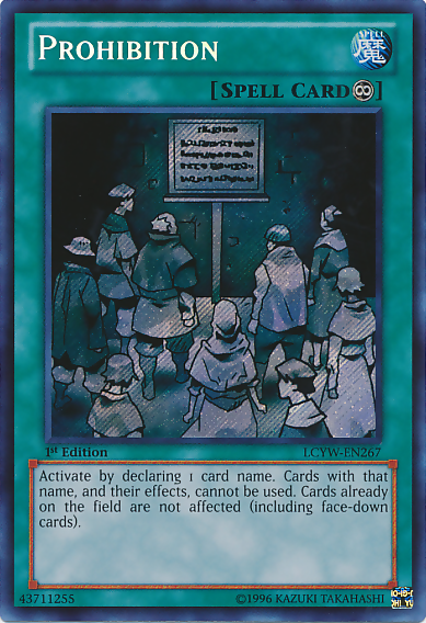 Prohibition [LCYW-EN267] Secret Rare | Game Haven TX