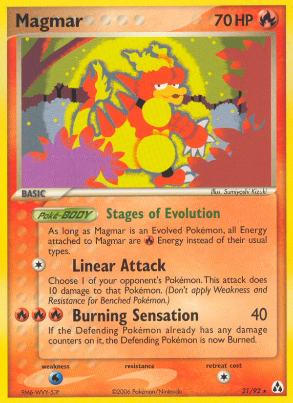 Magmar (21/92) [EX: Legend Maker] | Game Haven TX