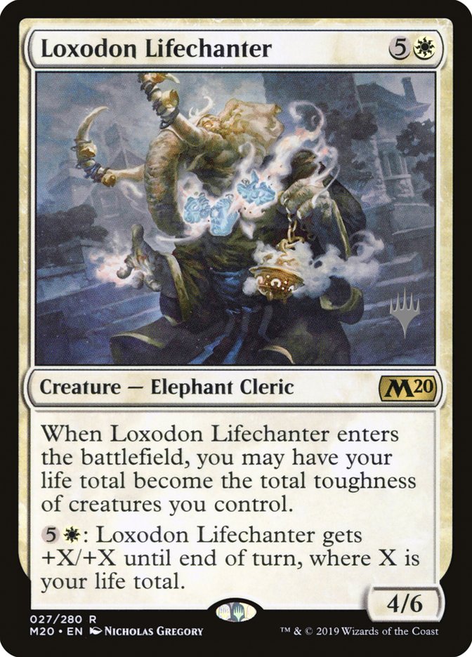 Loxodon Lifechanter [Core Set 2020 Promos] | Game Haven TX
