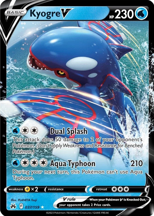 Kyogre V (037/159) [Sword & Shield: Crown Zenith] | Game Haven TX