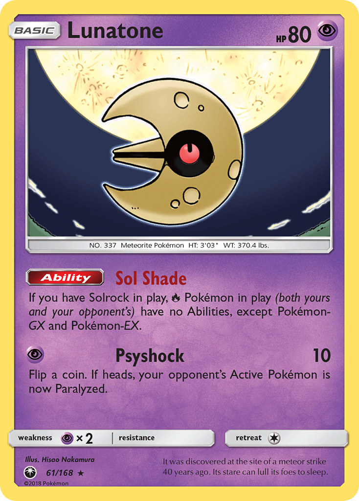 Lunatone (61/168) [Sun & Moon: Celestial Storm] | Game Haven TX