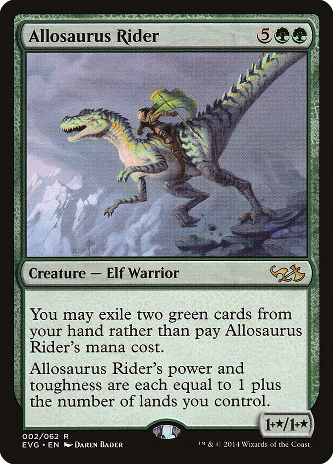 Allosaurus Rider [Duel Decks Anthology: Elves vs. Goblins] | Game Haven TX